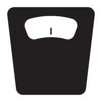 Icon of weight scale, editable vector