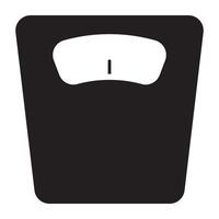 Icon of weight scale, editable vector