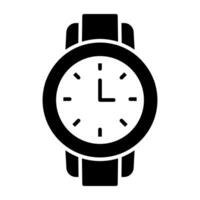 reloj de pulsera icono en único diseño vector