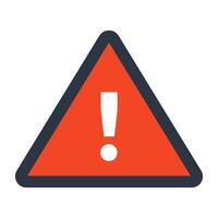 An icon design of caution vector