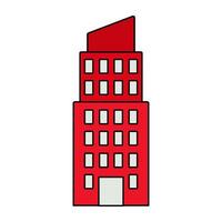 un único diseño icono de ciudad arquitectura vector