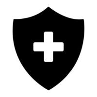 An editable design icon of medical protection vector