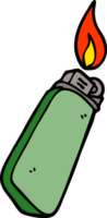 briquet jetable doodle dessin animé png