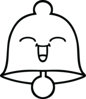 line drawing cartoon of a bell png