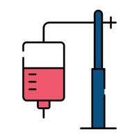 A trendy vector design of IV drip