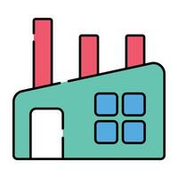 A perfect design icon of power plant vector