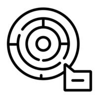 Trendy design icon of labyrinth vector