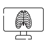 Vector design of radiography icon