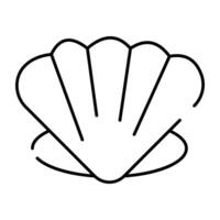 A beautiful design icon of sea shell vector