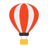 Modern design icon of hot air balloon vector