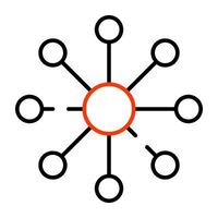 A perfect design icon of nodes vector