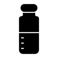 Solid design icon of syrup jar vector