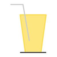 A unique design icon of drink glass vector