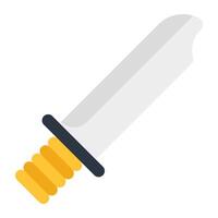 un agudo corte borde, icono de cuchillo vector