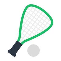 un icono de diseño perfecto de tenis largo vector