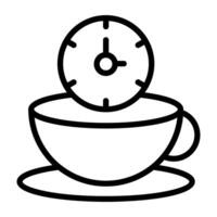 Modern design icon of tea time vector