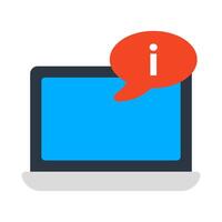 An editable design icon of info chat vector