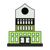 A unique design icon of building vector
