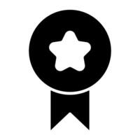 A colorful design icon of star badge vector