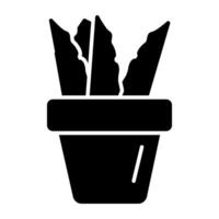 A perfect design icon of potted plant vector