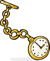 cartoon old pocket watch png