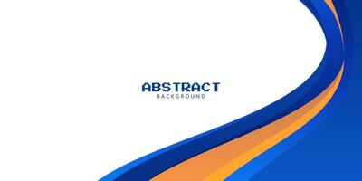 abstract background with blue, orange and white color gradient concept vector