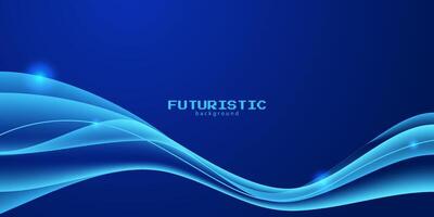 blue futuristic background with gradient color vector