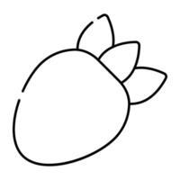 A delightful icon of fruit, strawberry vector