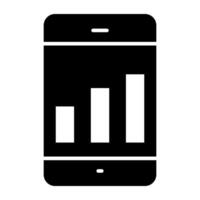 A premium download icon of mobile infographic vector