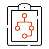 Editable design icon of algorithm vector