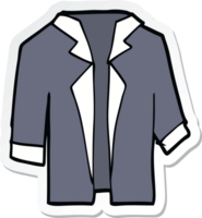 sticker of a cartoon suit shirt png