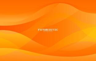 naranja futurista antecedentes con degradado color vector