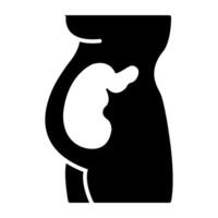 A unique design icon of pregnant lady vector