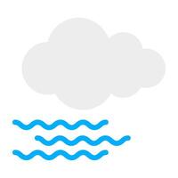 An icon design of windy weather vector