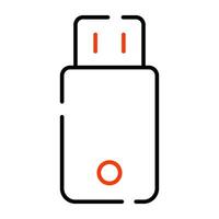 un de moda vector diseño de USB