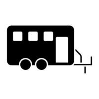 A trendy design icon of train car vector