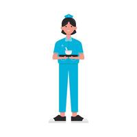 Illustration of nurse vector