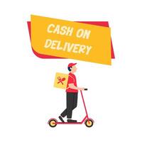 Illustration of delivery man vector