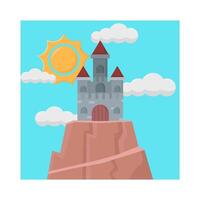 ilustración del castillo vector