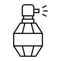 A scent bottle icon, trendy design of perfume vector