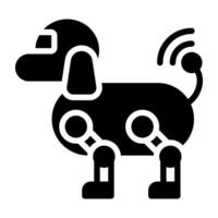 Modern design icon of robot dog vector