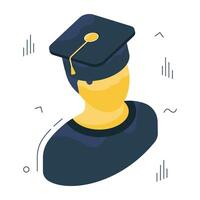 Trendy vector design of graduate