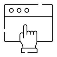 A trendy vector design of web click