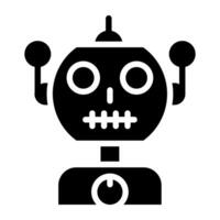 un icono diseño de robot aislado en blanco antecedentes vector