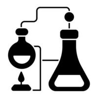 A premium download icon of chemical experiment vector