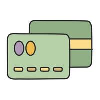 A beautiful design icon of credit card vector