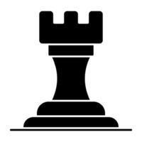 A perfect design icon of chess rook vector