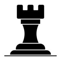 A perfect design icon of chess rook vector