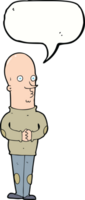 cartoon funny bald man with speech bubble png