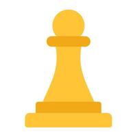 Editable design icon of chess piece vector